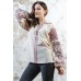 Embroidered blouse "Luxury" brown on beige